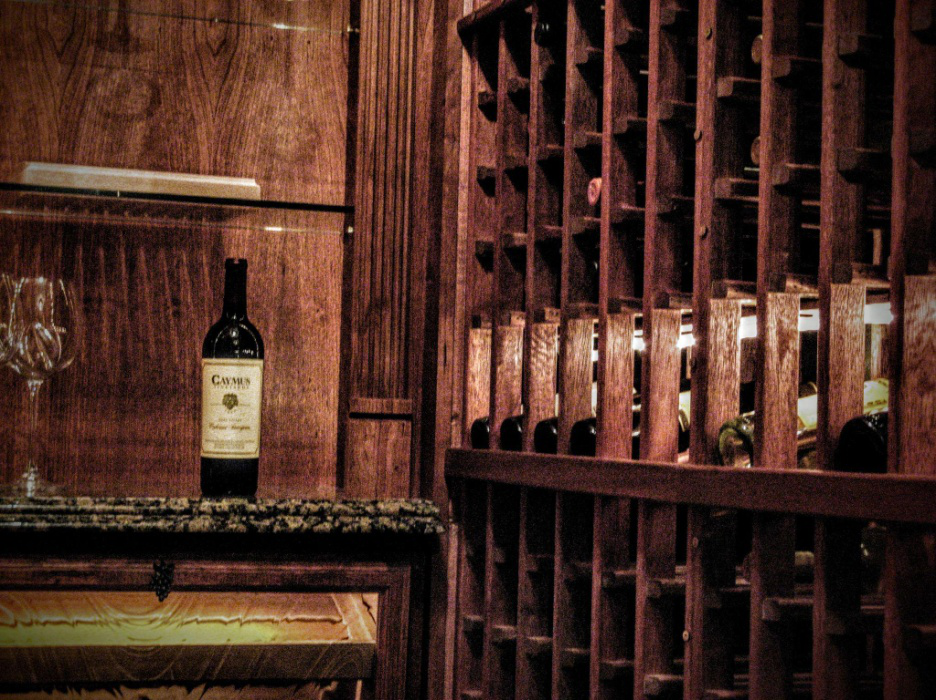 Wooden wine racks