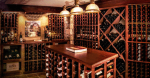 A wine room