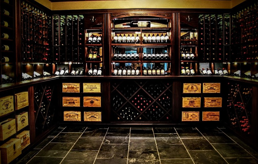 A wine room