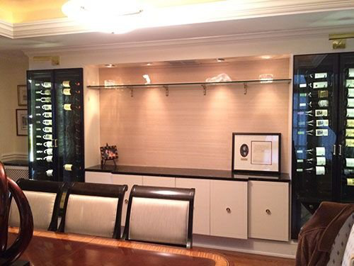 A large space with small and modern wine cellars