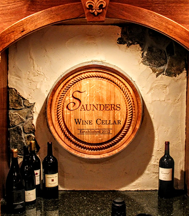 A large wine cellar board